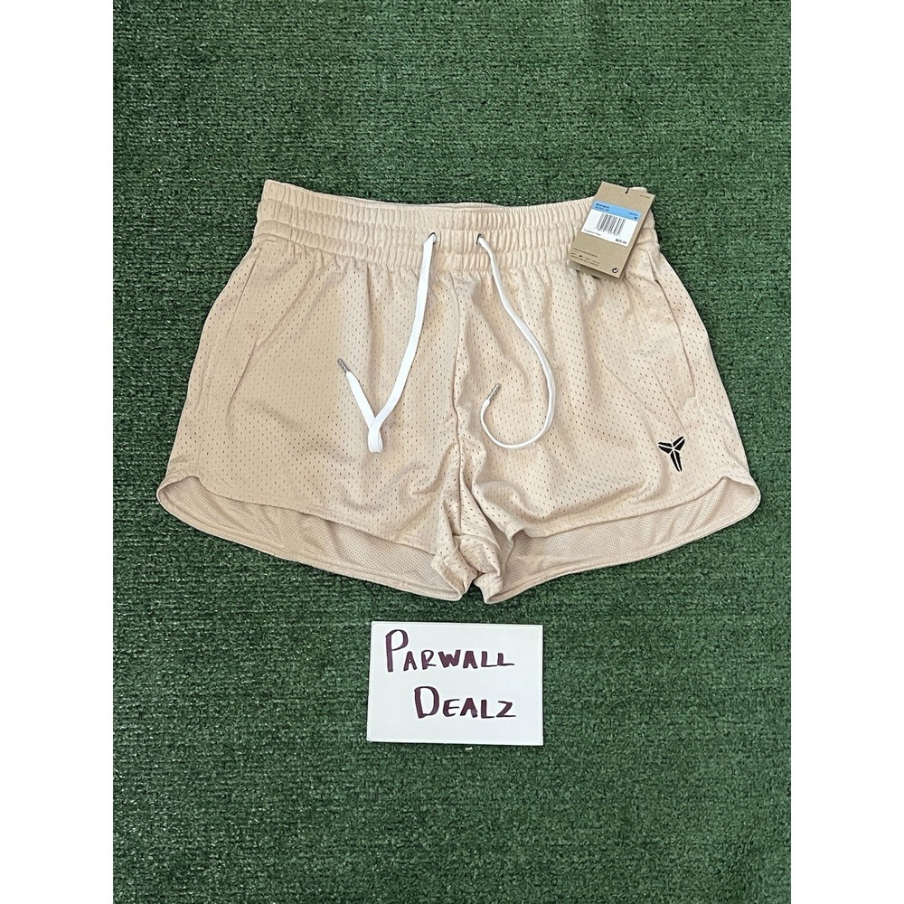 Nike Kobe Bryant Womens Mesh Basketball Shorts Sand Drift Size Medium IB2722-126